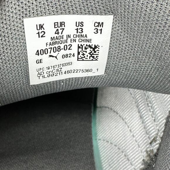 Puma Park Lifestyle SK8 SD Sneakers Mens Gray Casual Skate 400708-02 Size 13 - Picture 11 of 11